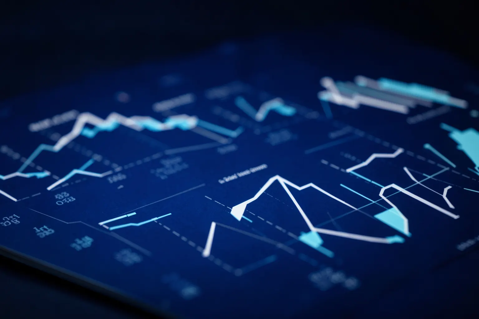 Título do artigo 'Como integrar dados fiscais ao Power BI para obter insights estratégicos' em letras brancas sobre fundo azul escuro com gráficos estilizados.